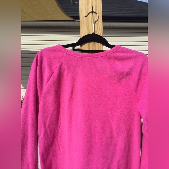 Disney Minnie Mouse misses L pajama set pj sleep ware 12 14 face bow pink fuzzy - Picture 5 of 12